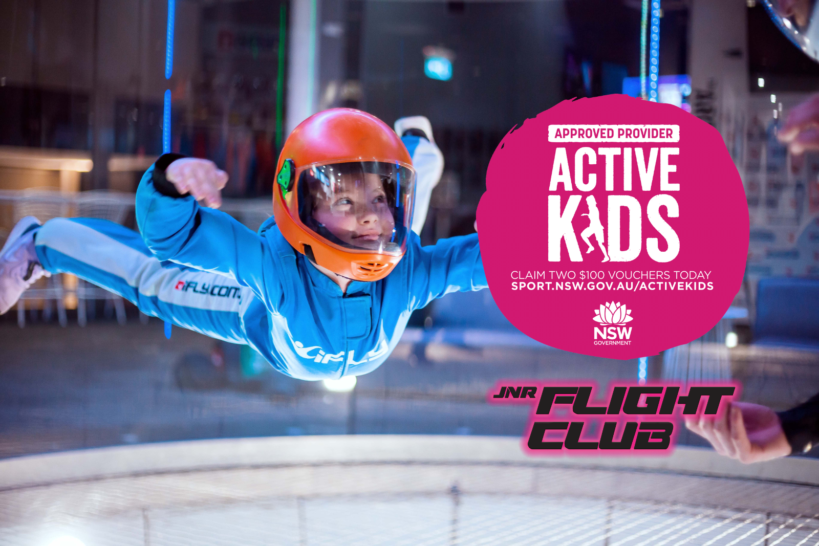 Active Kids Vouchers at iFLY Downunder